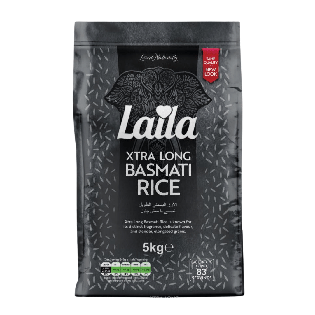 Рис басмати Laila Экстра длиннозернистый 5 кг (5020580004965)