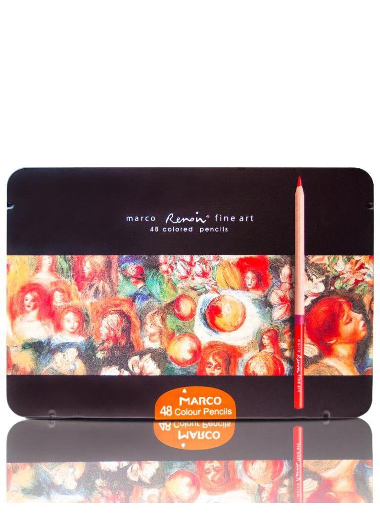 Набор карандашей Marco FineArt металлическая коробка 48 цветов (FA-48TN)