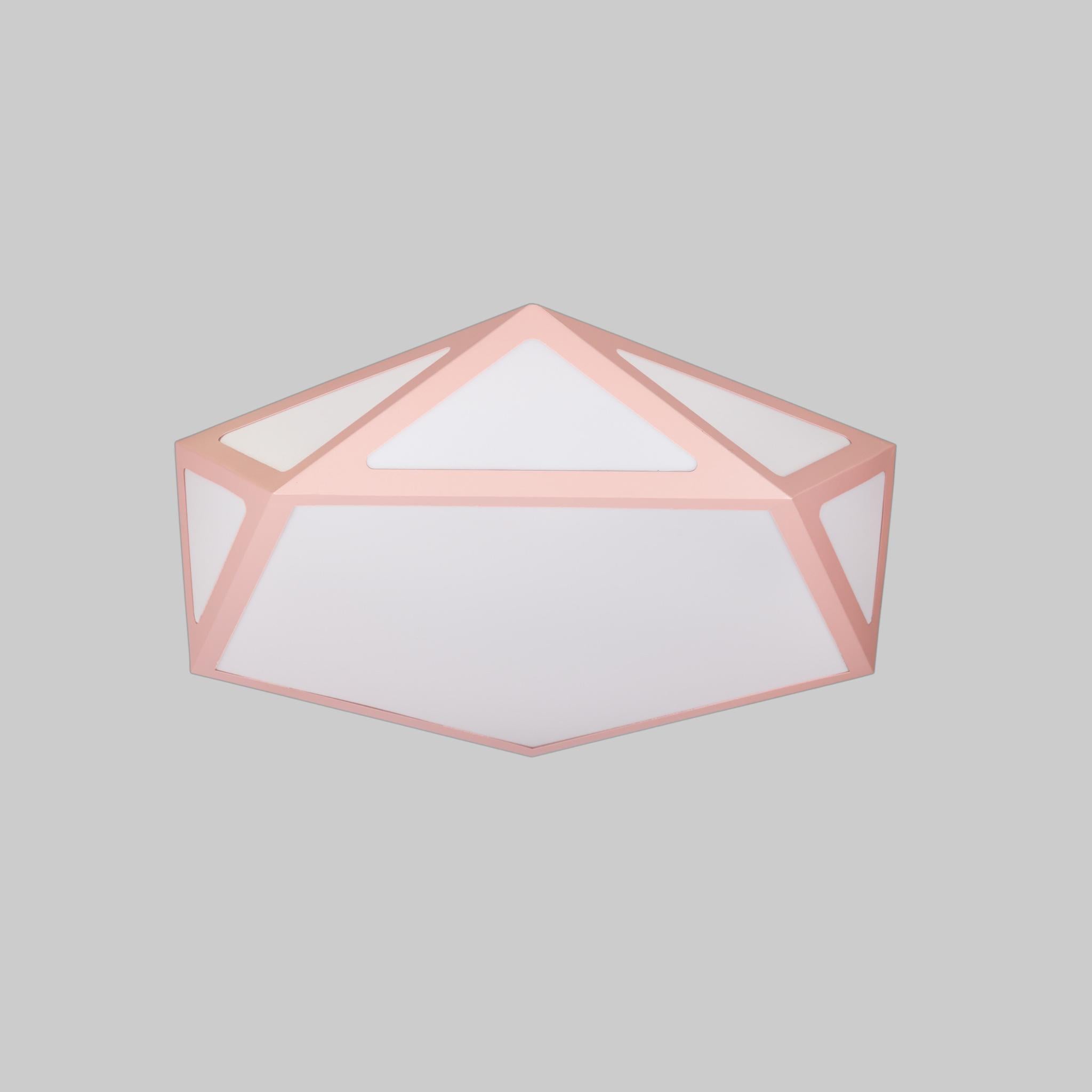 Люстра світлодіодна з пультом 62 см Рожевий (52-L68 pink)