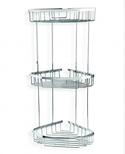 Поличка для ванної кімнати Celik 19x19x55см 25113 (латунь)