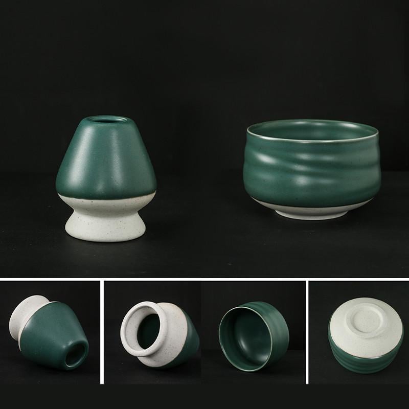 Сервиз для чая-матчи Mavanto 5456 7 пр. Green matt (2479342737) - фото 4