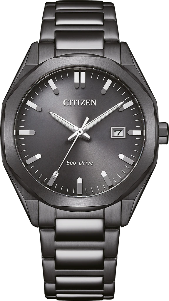Наручные часы мужские Citizen BM7625-80H Eco-Drive со стальным корпусом/серым циферблатом и водозащитой 100 м