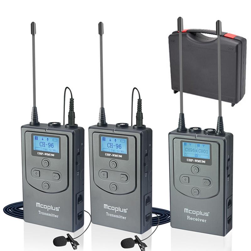 Микрофон лавальер беспроводной 2TX+1RX MCOPLUS UHF-WMU96 SET B