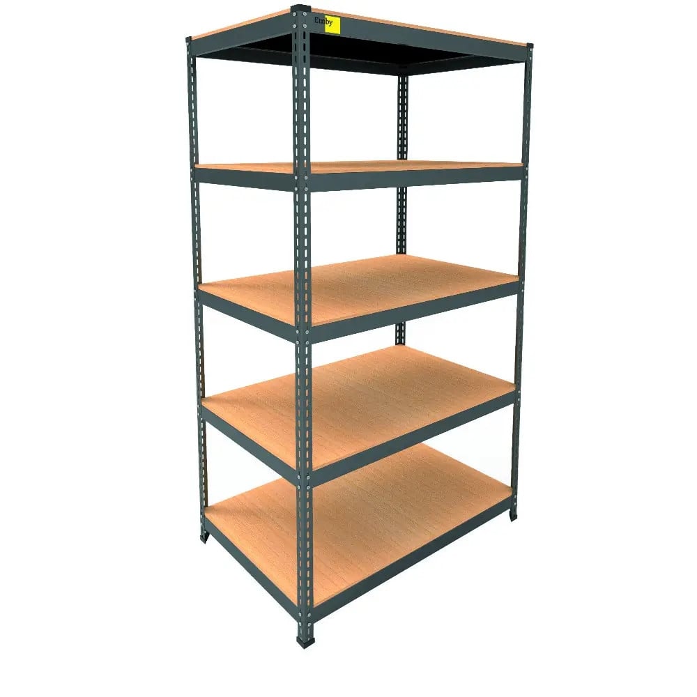 Стелаж металевий Emby Light Series 5 полиць ДСП до 100 кг 1800х600x450 мм Чорний (65d33a266fb0382fce23f02d) Стелаж металевий Emby Light Series 5 полиць ДСП до 100 кг 1800х600x450 мм Чорний (65d33a266fb0382fce23f02d)