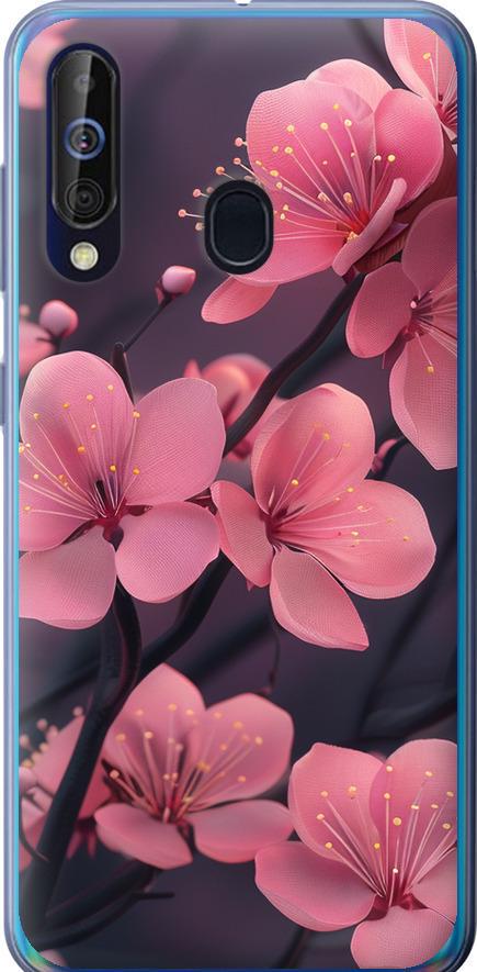 Чехол на Samsung Galaxy A60 2019 A606F Пурпурная сакура (6075u-1699-42517) Чехол на Samsung Galaxy A60 2019 A606F Пурпурная сакура (6075u-1699-42517)