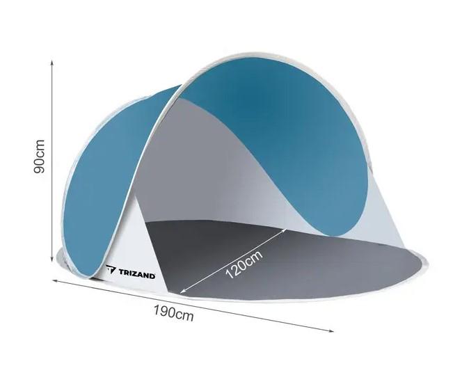 Намет пляжний Trizand Бірюзово-сірий (10179) - фото 3