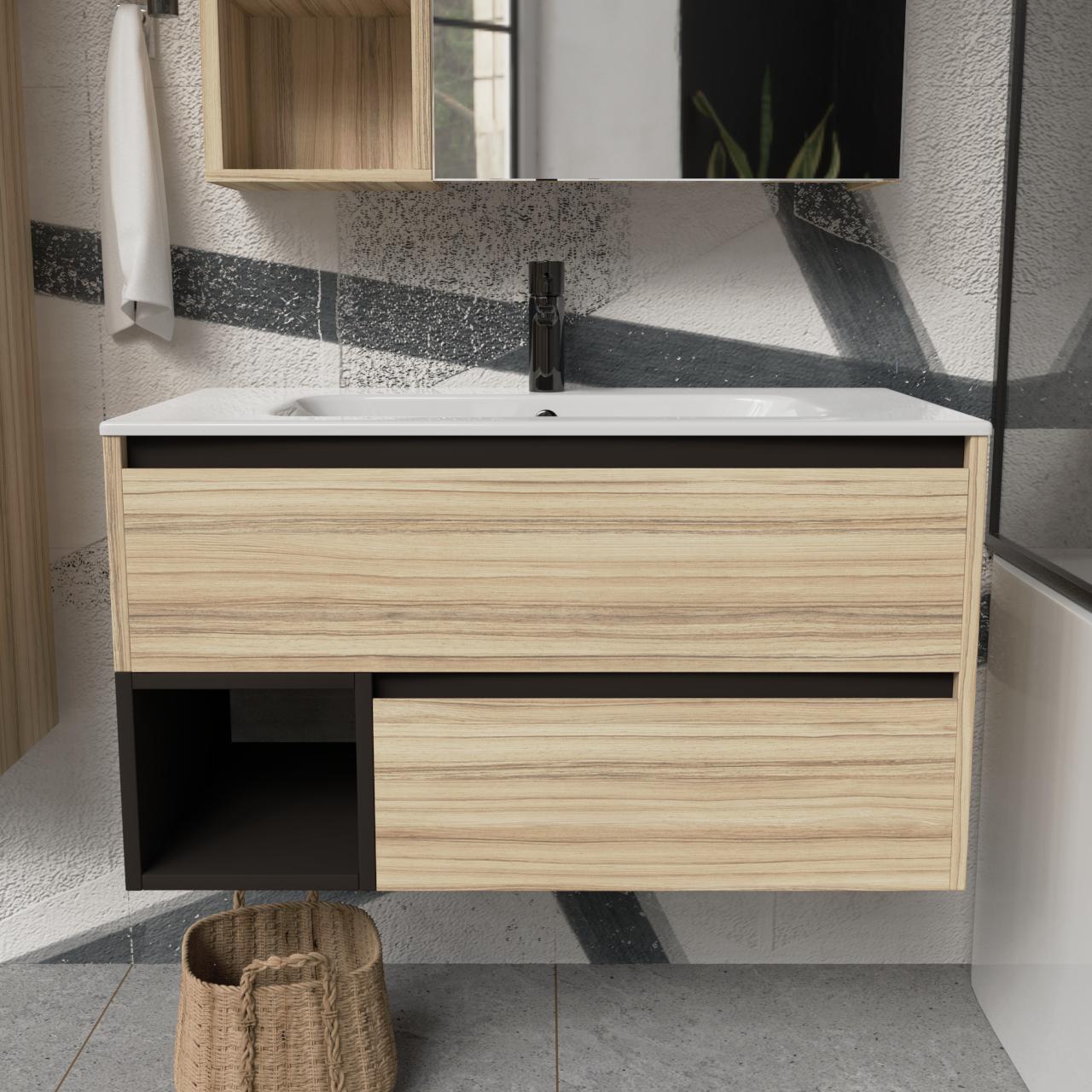 Тумба подвесная с раковиной MVK Vostok Craft 90 В2 900х450х530 мм Коко Боло (c290ko) - фото 1 Тумба подвесная с раковиной MVK Vostok Craft 90 В2 900х450х530 мм Коко Боло (c290ko) - фото 1