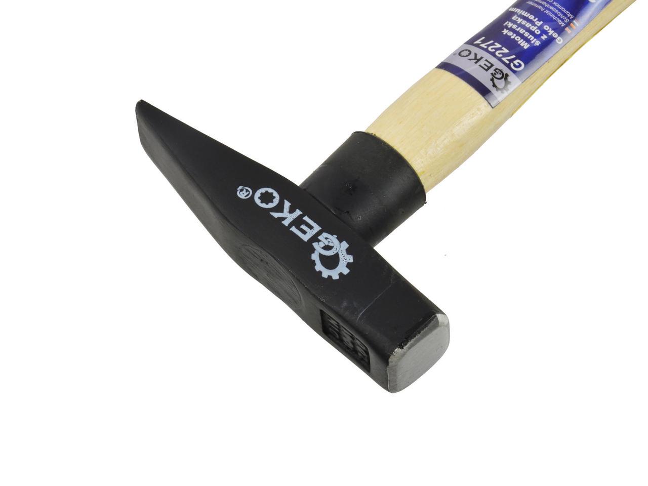 Молоток слюсара GeKo premium з дерев'яною ручкою 0,2 кг (G72271) - фото 2 Молоток слюсара GeKo premium з дерев'яною ручкою 0,2 кг (G72271) - фото 2