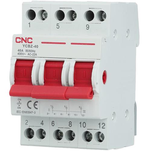 Переключатель нагрузки модульный CNC YCBZ-40 3P 40A 1-0-2 240/415V (Б00042081)