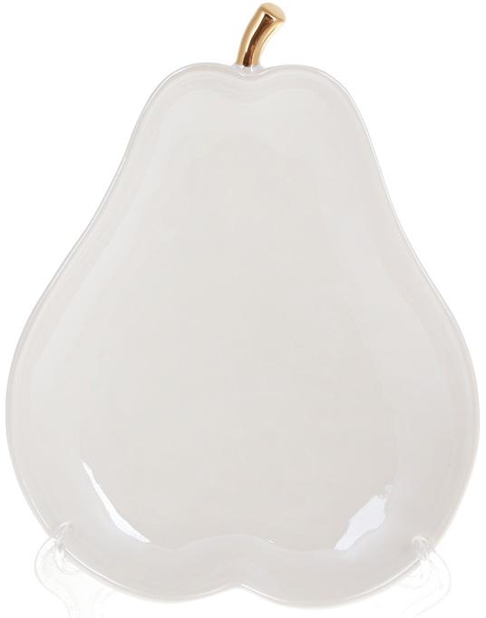 Набор блюд Груша 21х16х3 см фарфор 2 шт. Белый перламутр с золотом Набор блюд Груша 21х16х3 см фарфор 2 шт. Белый перламутр с золотом