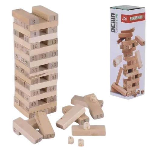 Игра деревянная 4FUN Game Club Wood Башня в коробке (72154)