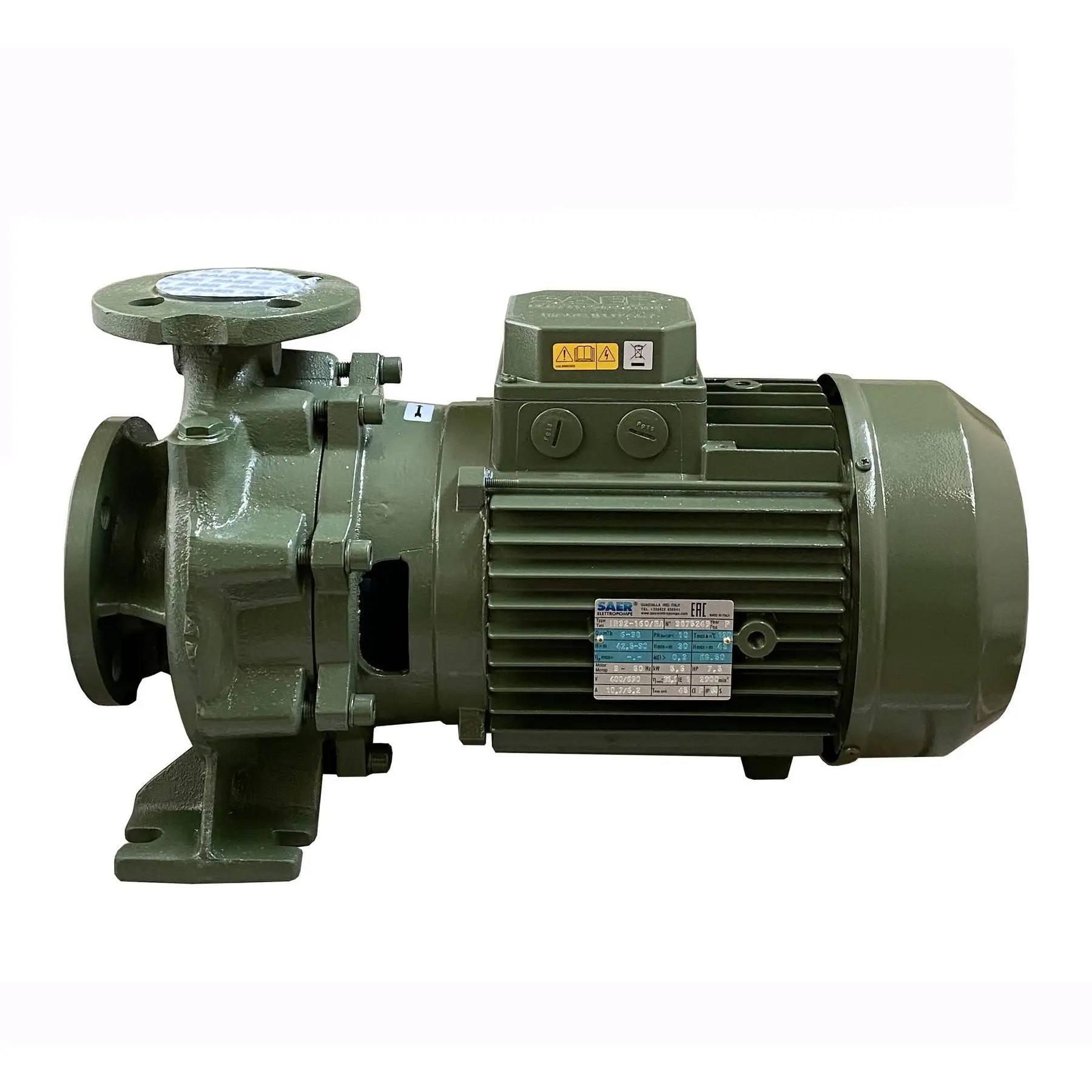 Поверхностный насос моноблочный SAER IR 32-160NA 5,5 кВт 40 м3/ч 43 м (GSR-000019003)