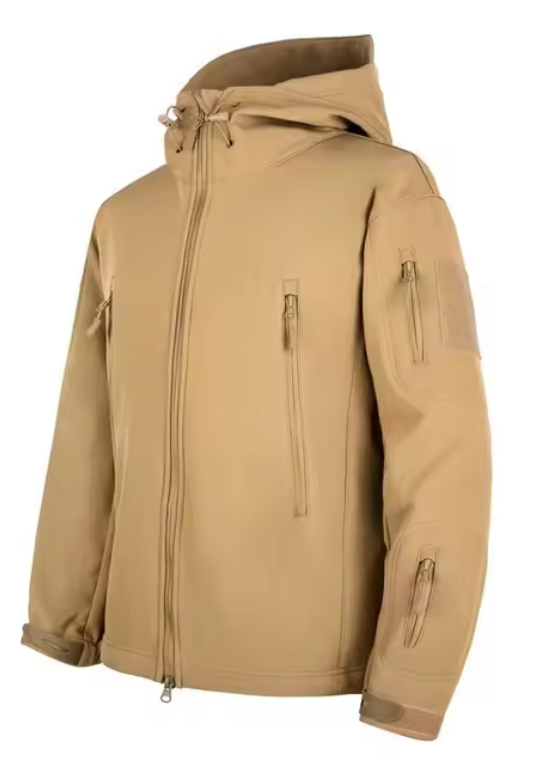 Куртка флісова з підкладкою Solve Shark Skin Softshell Assaultt 3XL Койот (KT6001005) - фото 3 Куртка флісова з підкладкою Solve Shark Skin Softshell Assaultt 3XL Койот (KT6001005) - фото 3