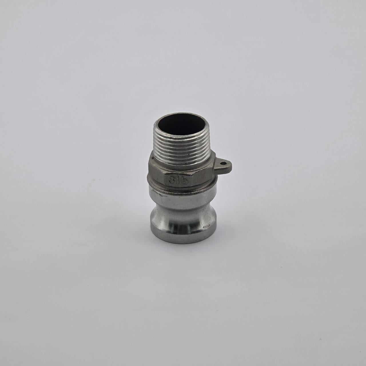 Штуцер камлок тип F F075 3/4" с наружной резьбой G 3/4"/DN 20 нержавеющая сталь AISI 316 (502552012)