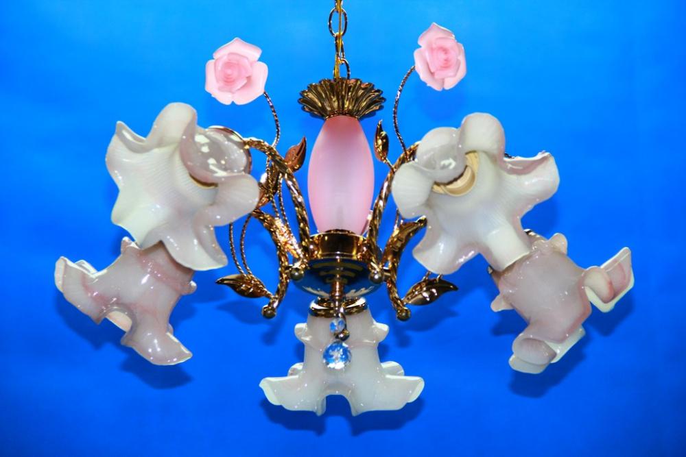 Люстра з плафонами Ray L71115/5 Рожевий (IR005794)