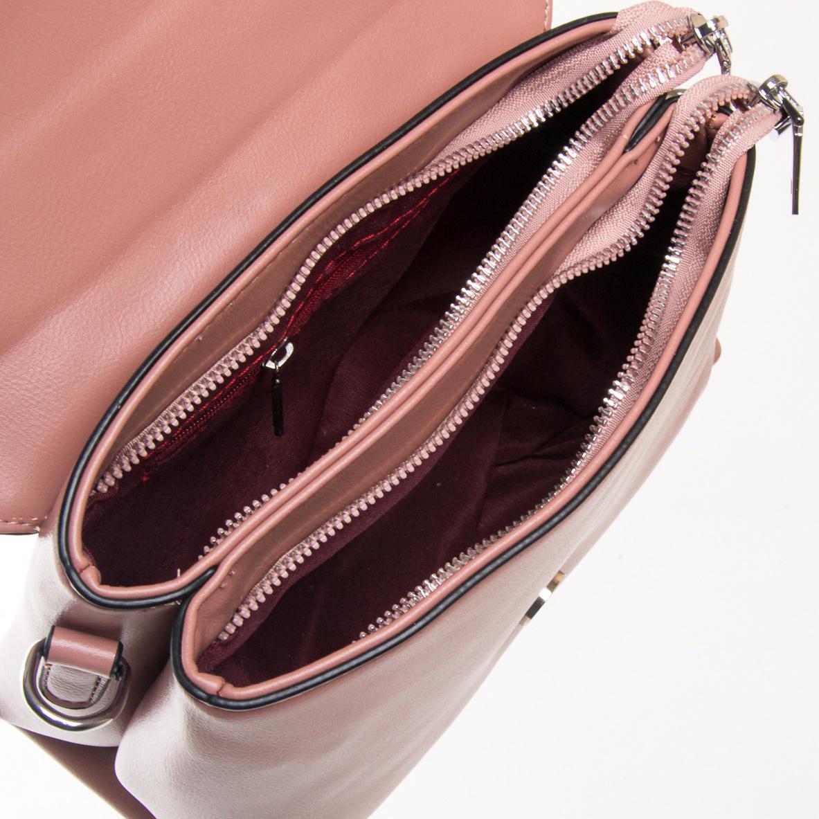 Женская сумочка на два отделения Fashion 701 Пудровый - фото 4 Женская сумочка на два отделения Fashion 701 Пудровый - фото 4