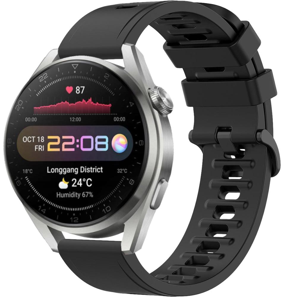 Ремешок Convex для Huawei Watch 3 Pro 22 мм Black (22563-2B)