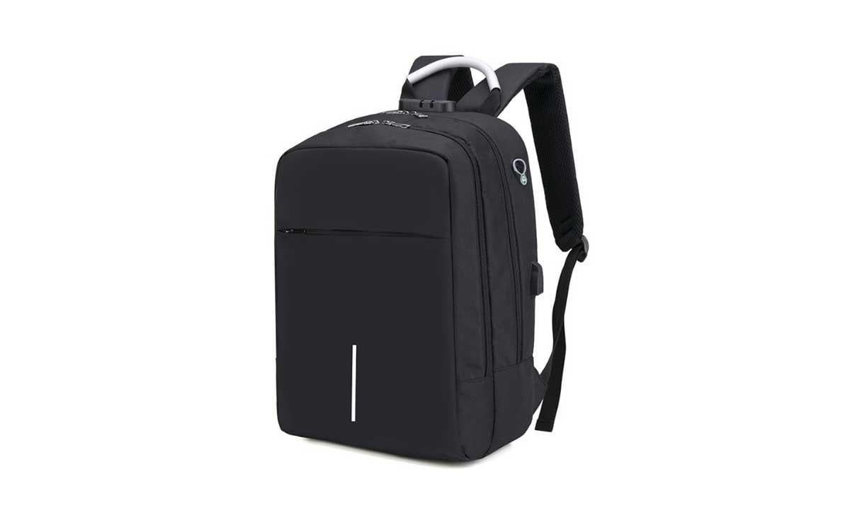 Городской рюкзак Sunroz City Bag многофункциональный с USB выходом 36 л Черный (SUN1595)