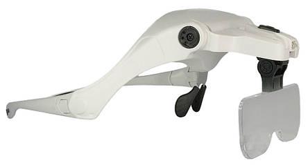 Очки косметологические Magnifier 9892B2 c подсветкой 11Хх/1,5х/2х/2,5х/3,5х для увеличения (10951553)
