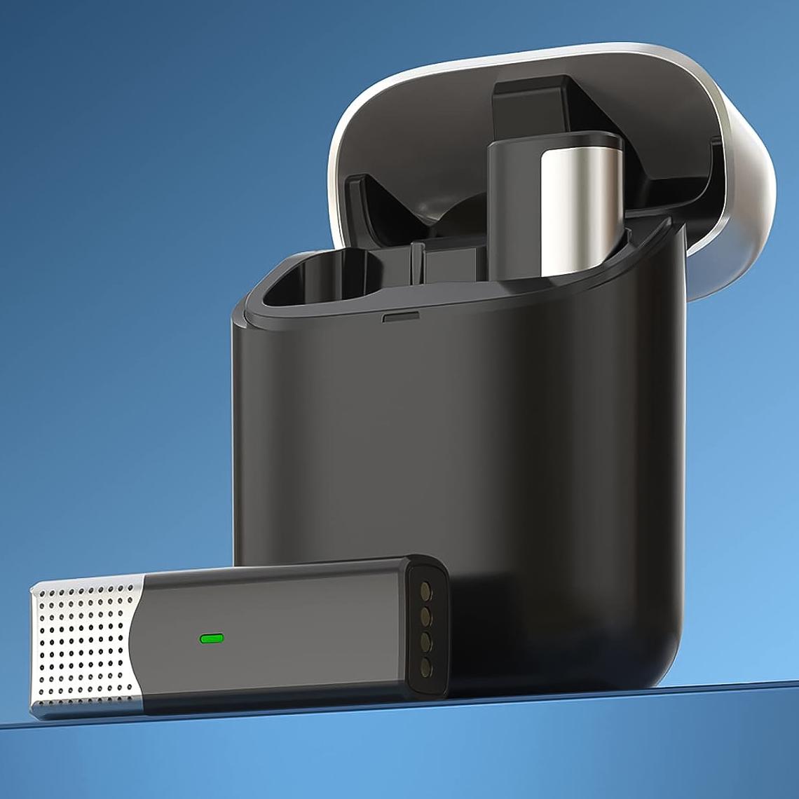 Микрофон беспроводной петличный Savetek P35 Type-C для Android смартфонов/ноутбуков/планшетов с зарядным кейсом до 20 м - фото 14