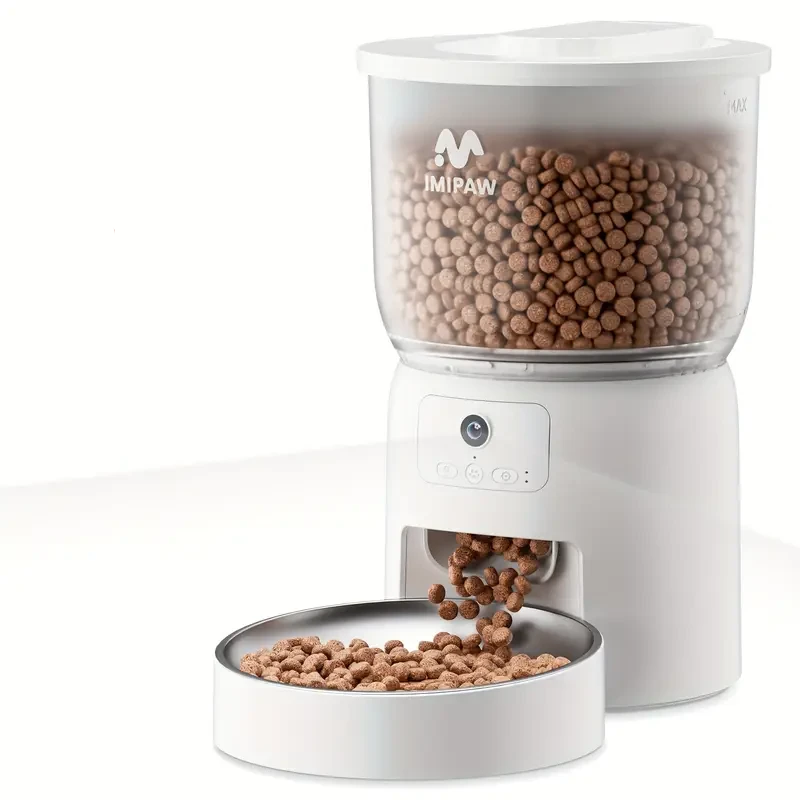 Умная кормушка IMIPAW 3L для кошек и собак с WiFi HD-камерой и управлением через приложение 3 л 10 порций Белый (2692896964)