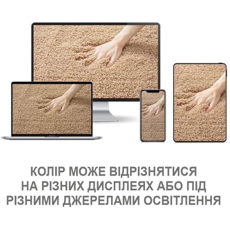 Коврик для ванной комнаты Lovely Svi экстра мягкий/абсорбирующий/прочный/прорезиненный 50x80 см Бежевый (2565064) - фото 7