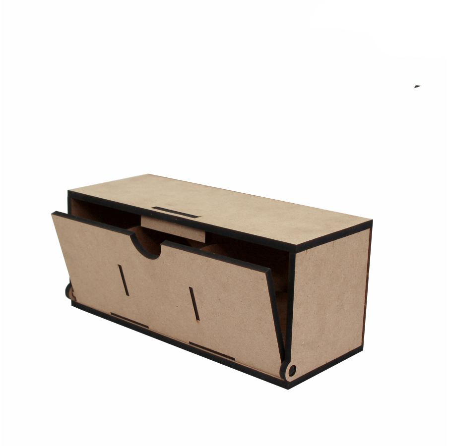 Органайзер для чая для декупажа Rosa Talent 3 ячейки МДФ 26х11х11 см (4823098525424)