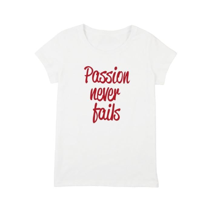 Футболка жіноча "Passion Never Fails" XL Білий (BD-000001728)