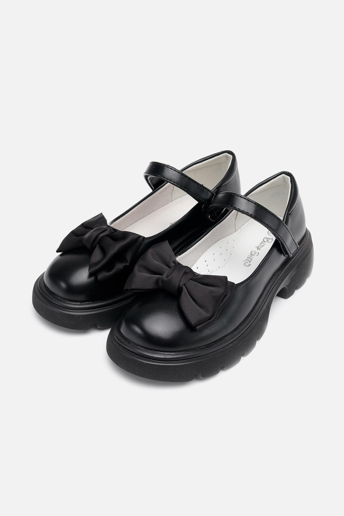 Туфлі на плоскій підошві для дівчинки р. 30 Чорний (SKT001006005) - фото 3