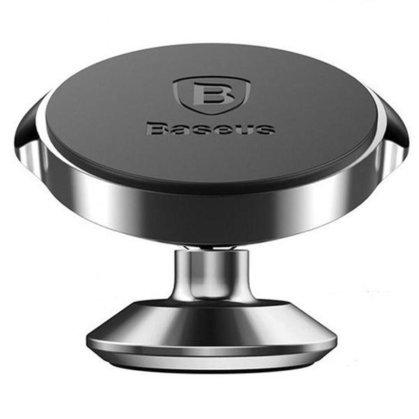 Автодержатель Baseus Small Ears Series Magnetic Suction Bracket Vertical Type 360° Silver