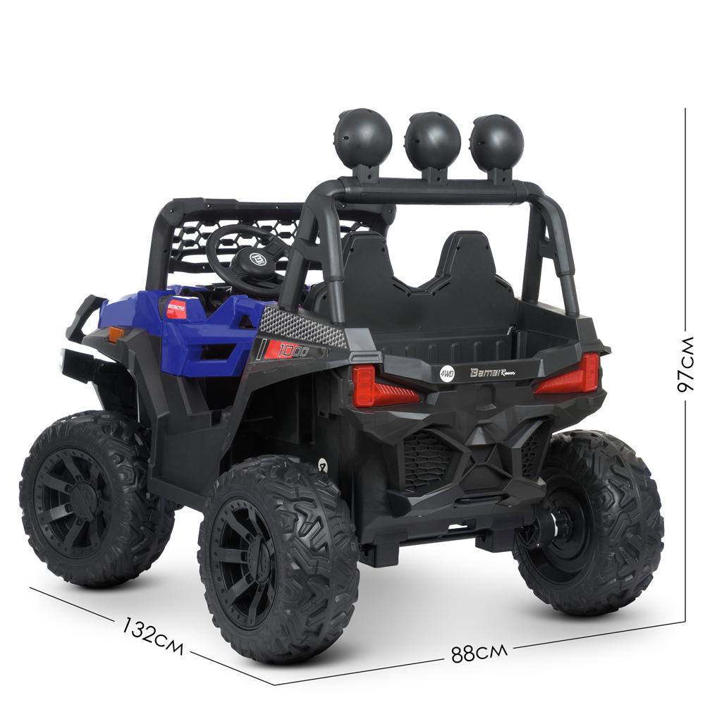 Электромобиль детский 4WD Bambi M 4620EBLR внедорожник Синий - фото 13