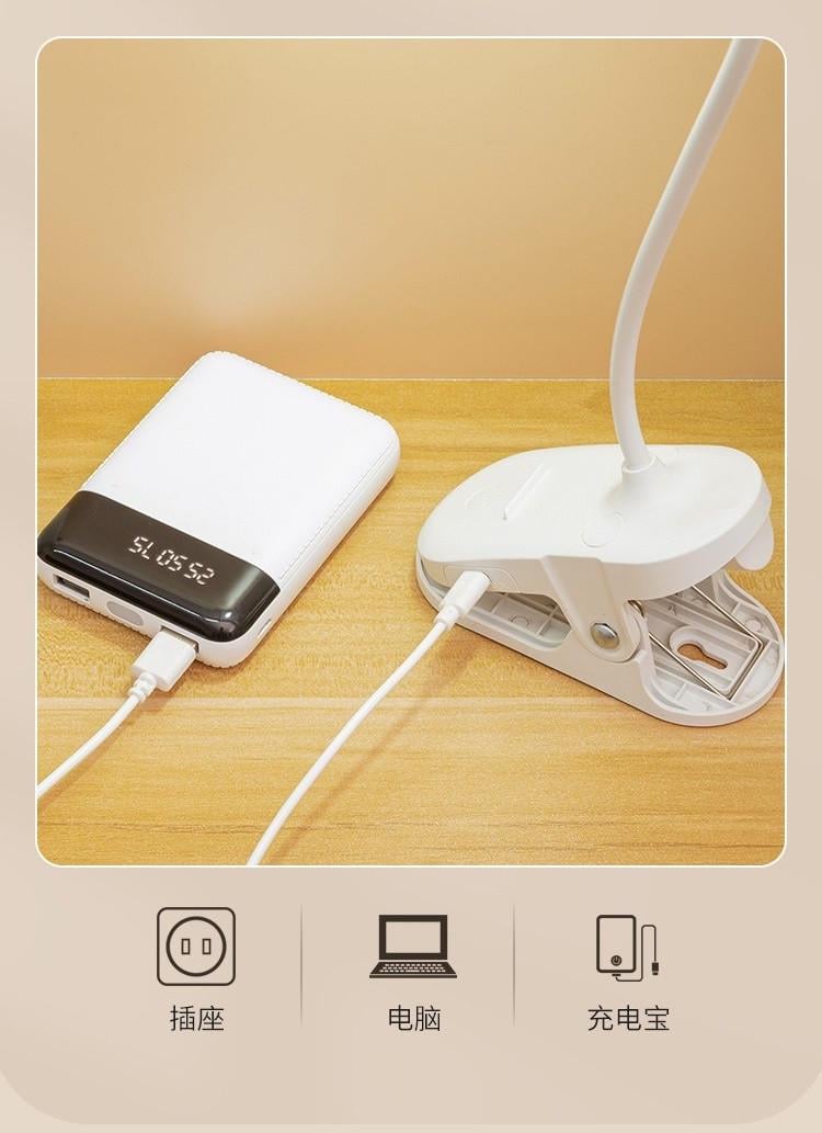 Настольная лампа светодиодная с прищепкой и подставкой для смартфона (12588800) - фото 5