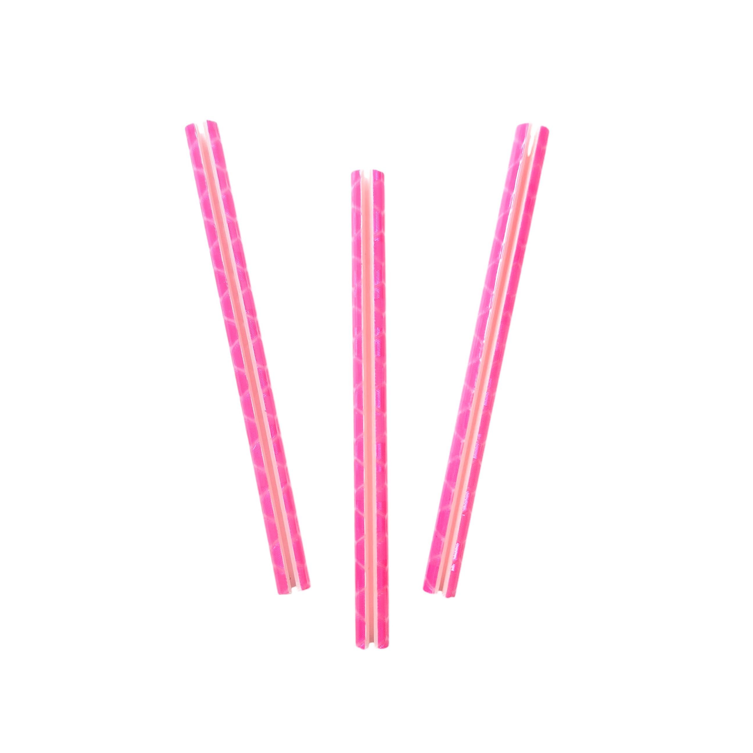 Світловідбивачі на шпиці колеса велосипеда 12 шт. Рожевий (G00010408) - фото 2