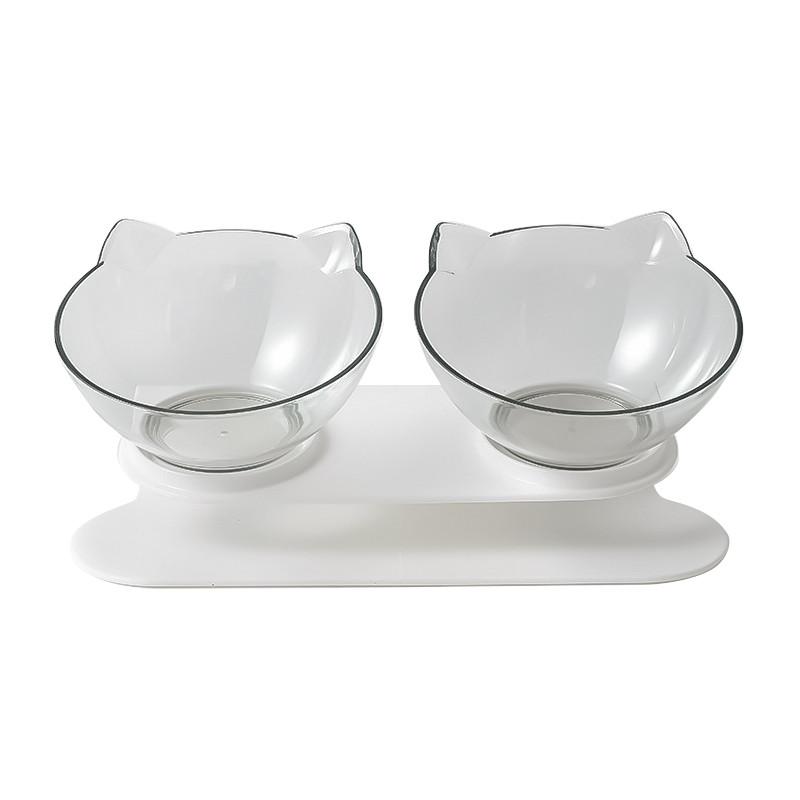Миска для котов Taotaopets 117718 White двойная Миска для котов Taotaopets 117718 White двойная