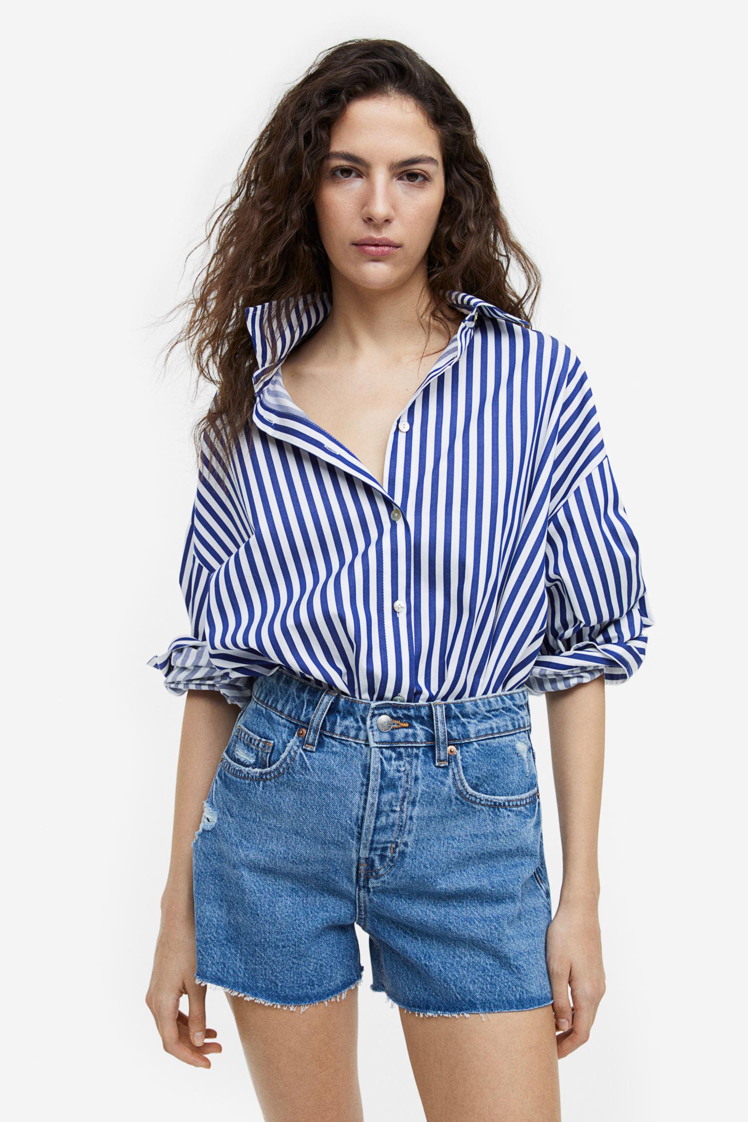 Шорти жіночі H&M р. 32 Світло-синій (1147452)