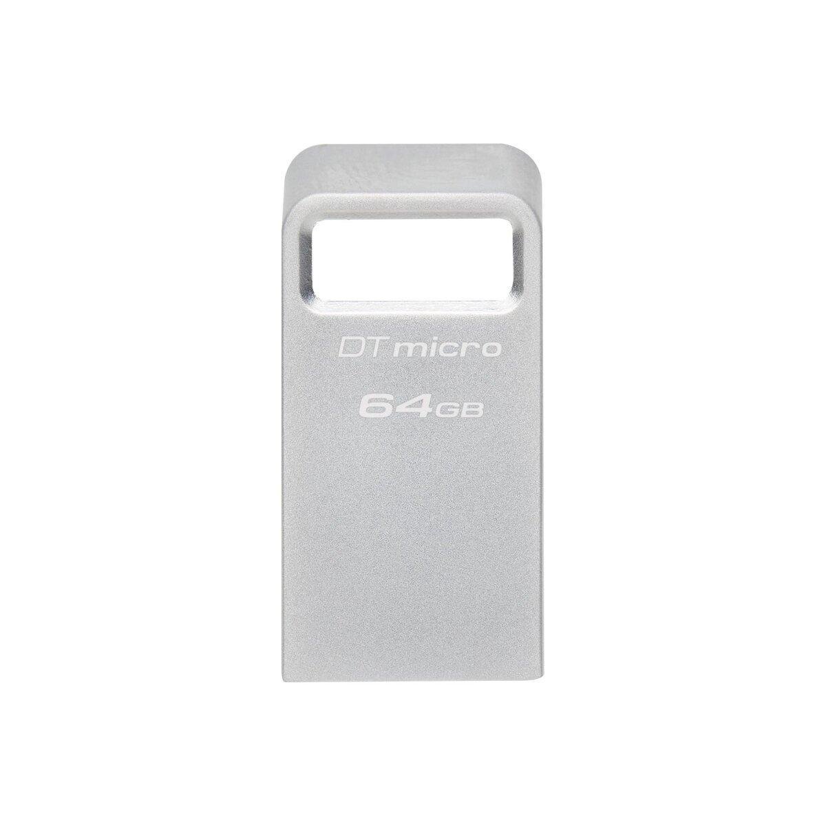 Флешка для ноутбука Flash Kingston USB 3.2 DT Micro 64GB 200Mb/s (DTMC3G2/64GB)