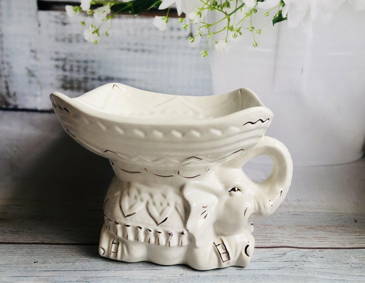 Конфетница Ажур 19х25х21 см Белый с золотом (1418667020) - фото 1 Конфетница Ажур 19х25х21 см Белый с золотом (1418667020) - фото 1