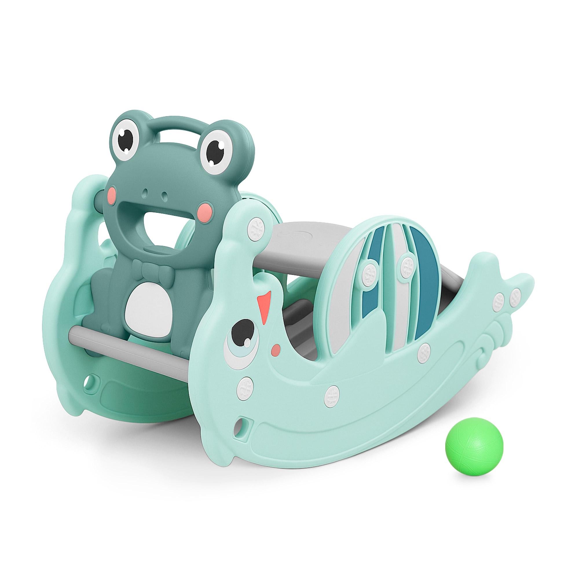 Детский игровой комплекс Mealux Froggy Mint (KD-D011 Mint) - фото 1 Детский игровой комплекс Mealux Froggy Mint (KD-D011 Mint) - фото 1