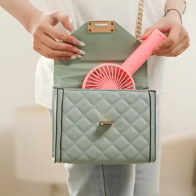 Вентилятор-мини ручной на аккумуляторе X-9 800 мАч USB 3 скорости съемная подставка Розовый (38-рож-6372) - фото 2 Вентилятор-мини ручной на аккумуляторе X-9 800 мАч USB 3 скорости съемная подставка Розовый (38-рож-6372) - фото 2