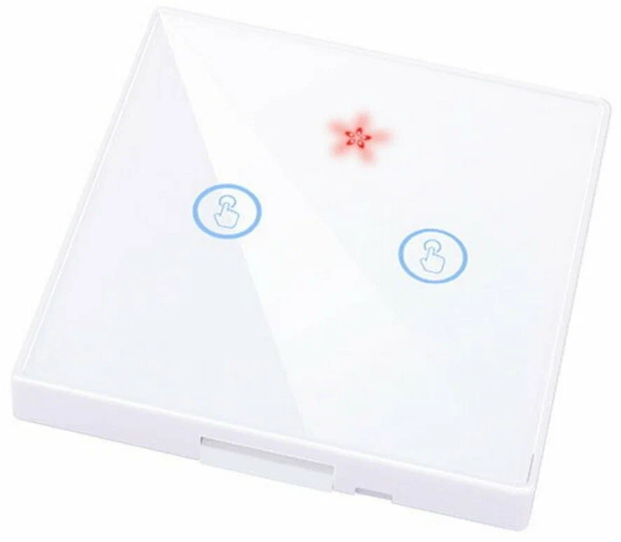 Вимикач з реле Smartul WHC01-B-TH 2 бездротовий канал White (145624)