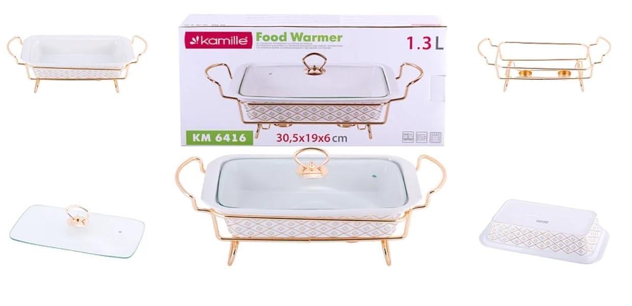 Мармит Kamille 1,3 л 30,5x19x16 см керамика (6416 K)