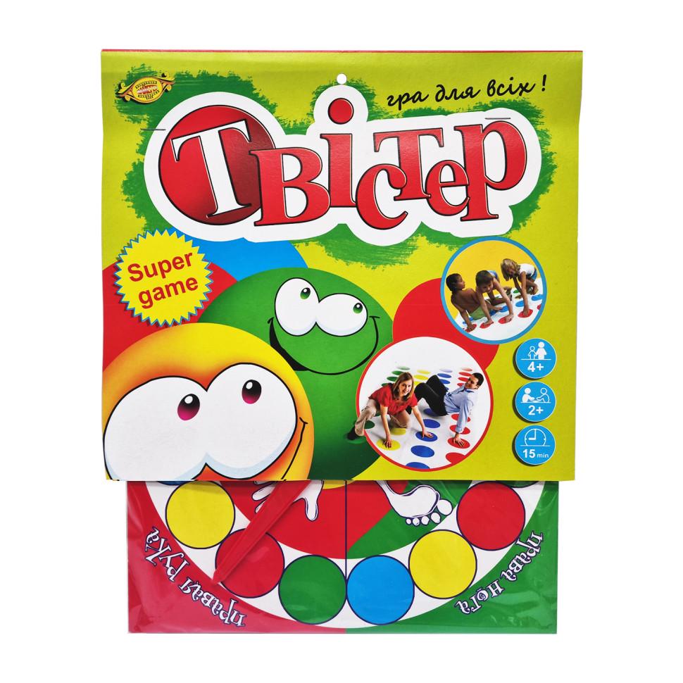 Настільна гра Майстер Твістер для всієї родини 31х27х2 см від 6 років Золотий (SR-113-N-617)