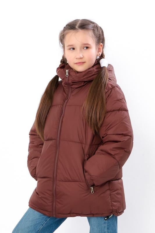 Куртка для дівчинки демісезонна Носи Своє 3XL Коричневий (13618)