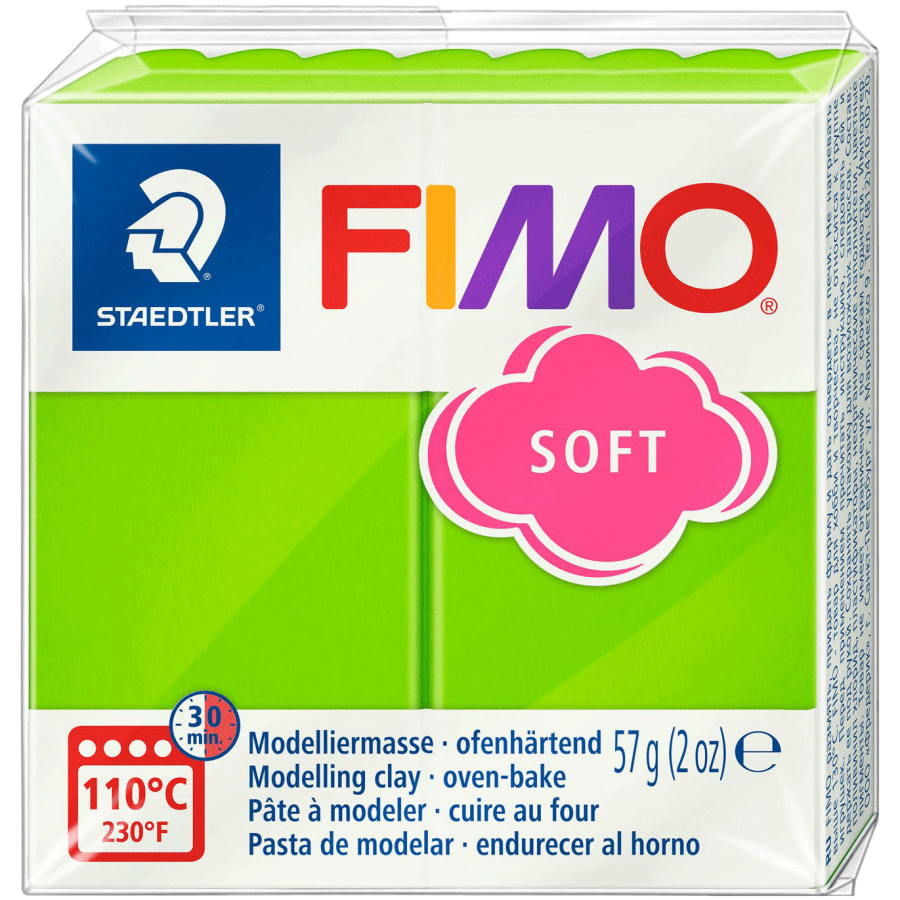 Глина полимерная Fimo Soft 57 г Зеленое яблоко (8020-50)