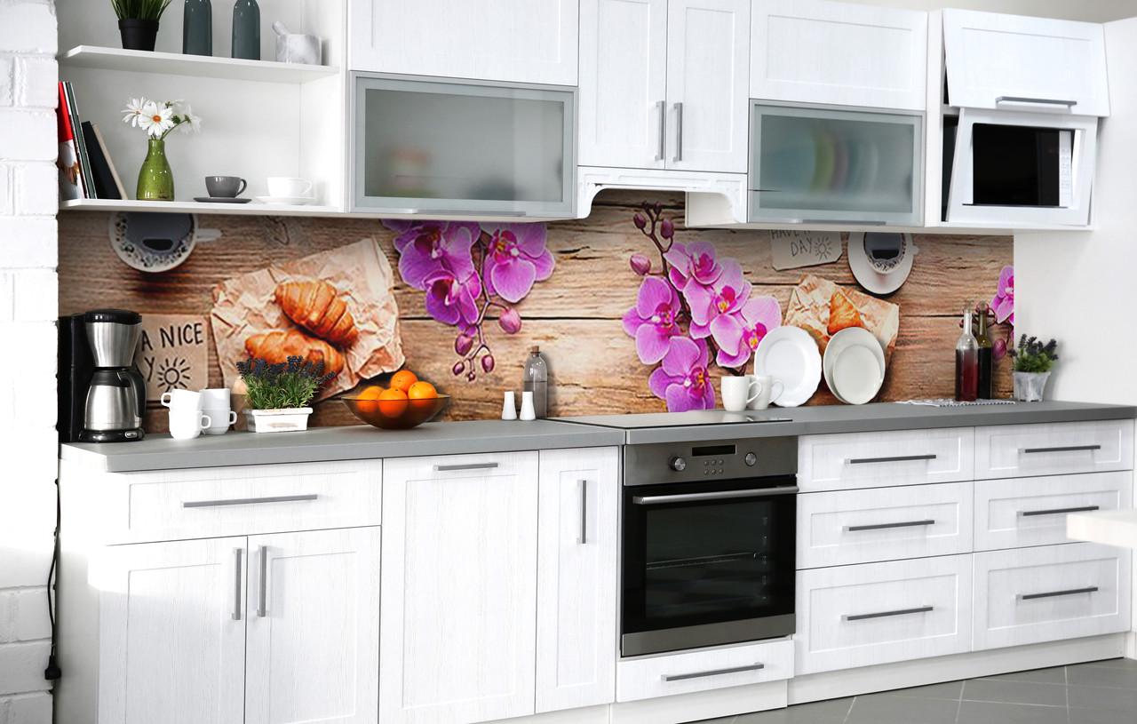 Кухонный фартук Лучшее утро виниловый самоклеющийся 60х300 см