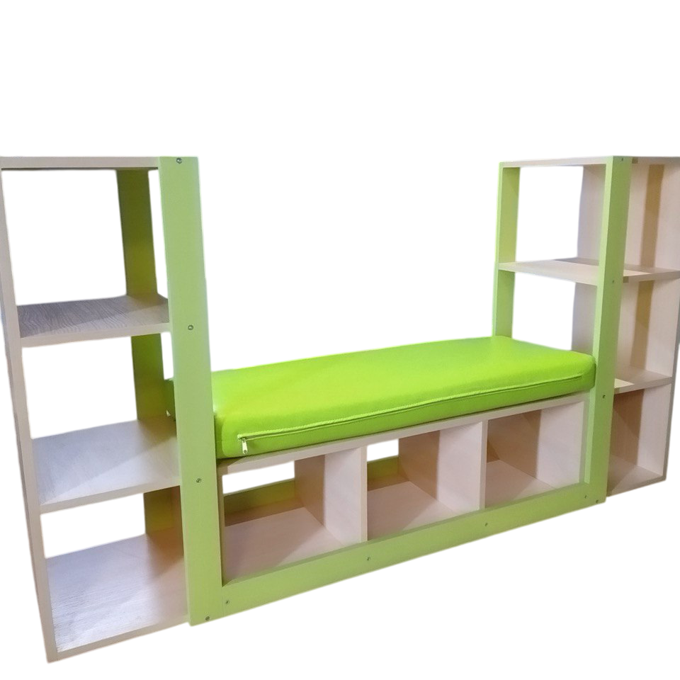 Детский шкаф Gap DS-150 с открытыми полками и диванчиком 1500x340x820 мм (ДШDS150)