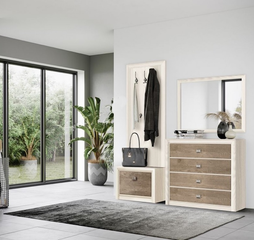 Комод Gerbor Коен 2 KOM4S из ДСП Белый/Бежевый - фото 3