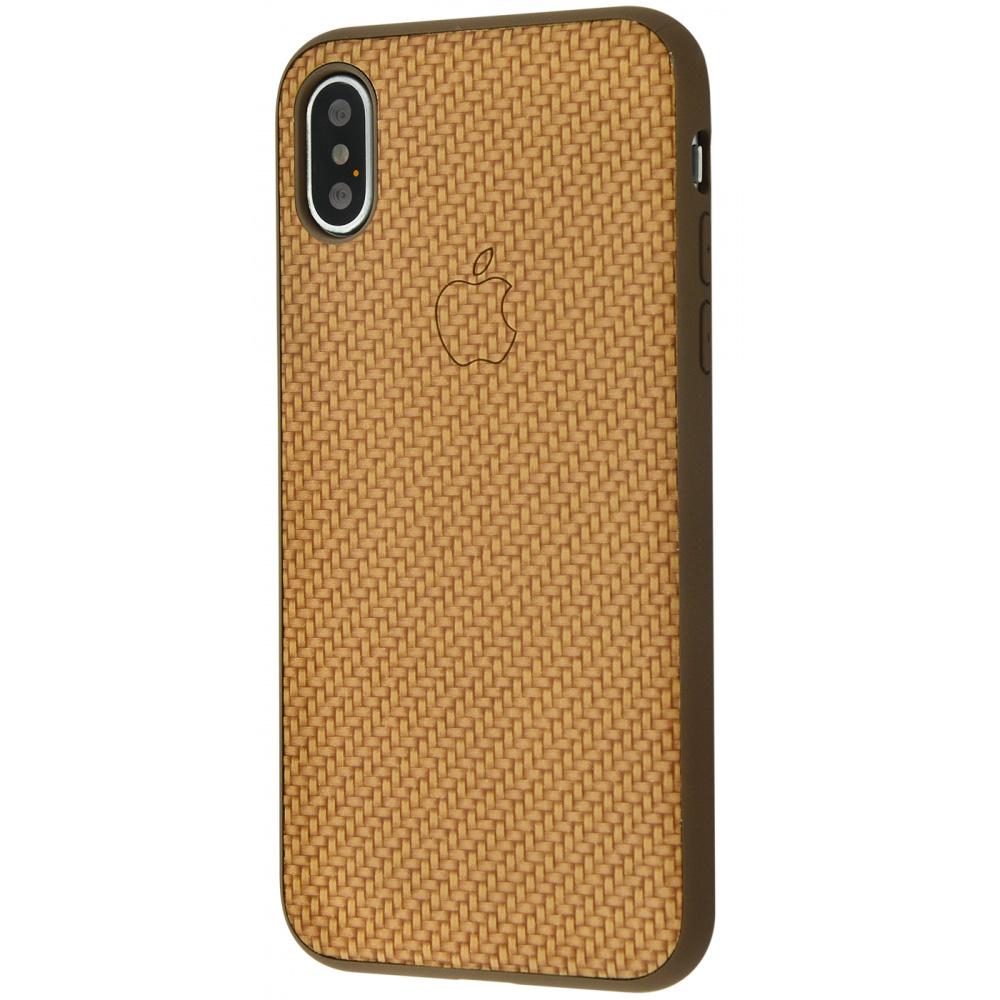 Чохол PRC Woven Cover 360 Protect TPU для iPhone X/XS Light Brown