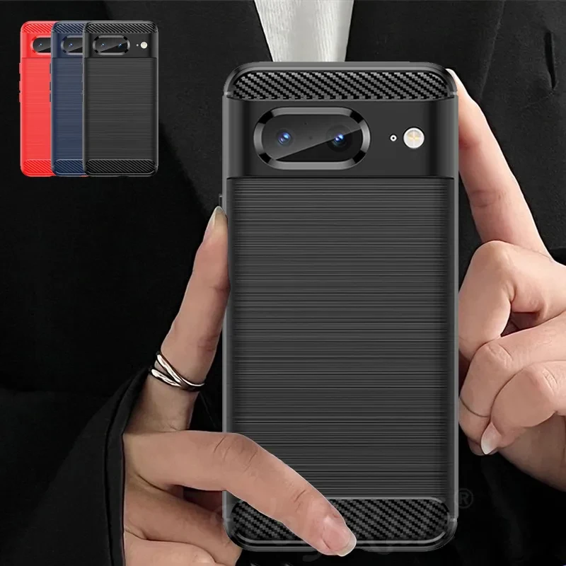 Чехол силиконовый carbon для Google Pixel 8 (черный) - фото 9 Чехол силиконовый carbon для Google Pixel 8 (черный) - фото 9