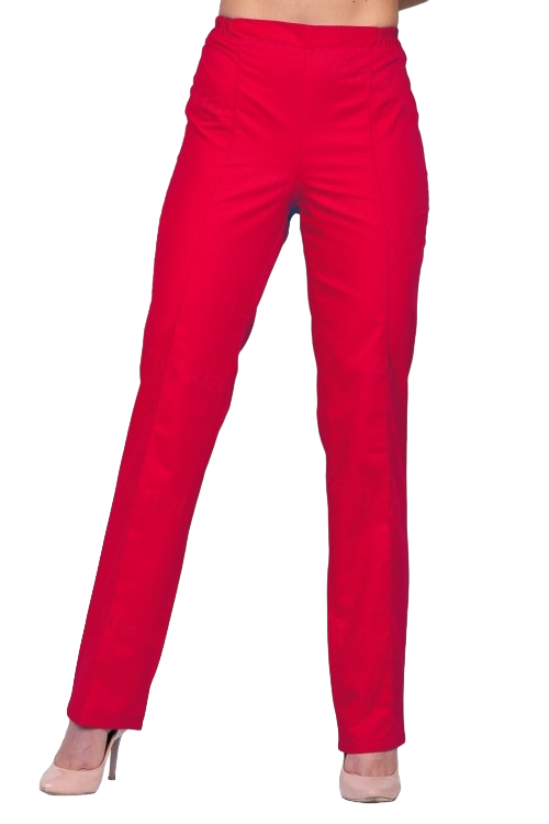 Брюки медицинские женские Health Life 2605 из батиста р. 52 Красный (21-114-2605.52)